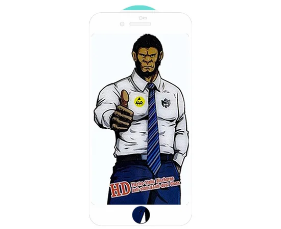 Захисне скло 5D Anti-static Pro (full glue) (тех.пак) Apple iPhone 7 plus / 8 plus (5.5") Білий