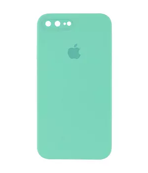 Чохол Silicone Case Square Full Camera Protective (AA) Apple iPhone 7 plus / 8 plus (5.5") Бірюзовий / Turquoise