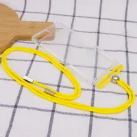 Чехол TPU Crossbody Transparent для Apple iPhone 7 plus / 8 plus (5.5") Желтый