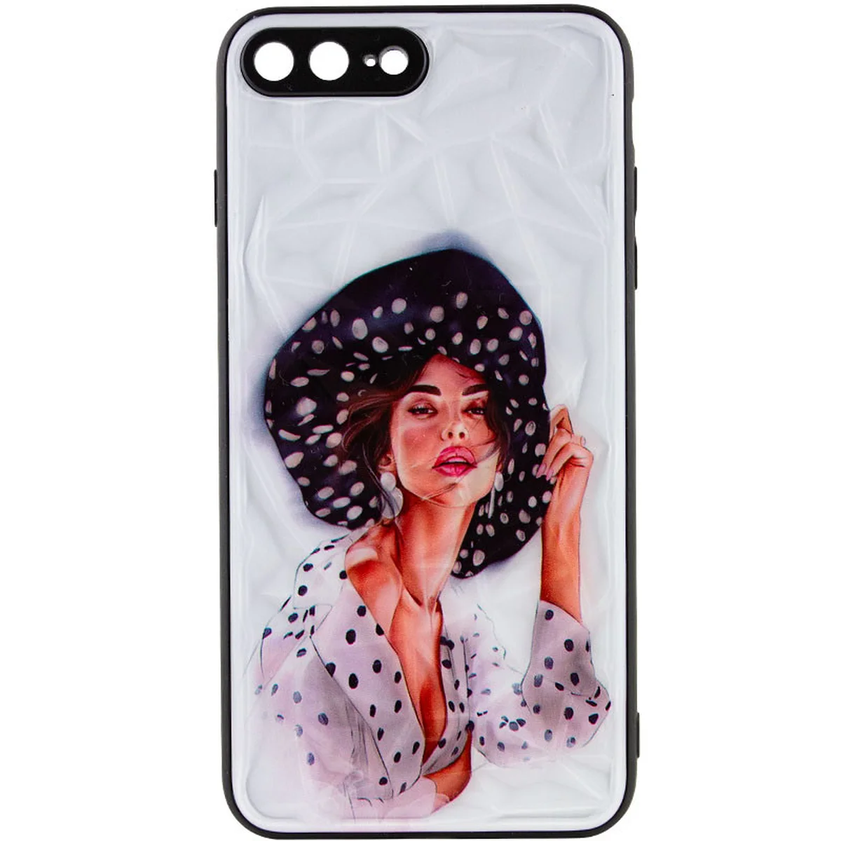 TPU+PC чохол Prisma Ladies для Apple iPhone 7 plus / 8 plus (5.5") Girl in a hat