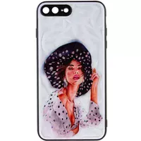 TPU+PC чохол Prisma Ladies для Apple iPhone 7 plus / 8 plus (5.5") Girl in a hat
