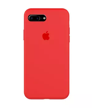 Чохол Silicone case (A) (з закритим низом) для Apple iPhone 7 plus / 8 plus (5.5 ") Червоний / Red