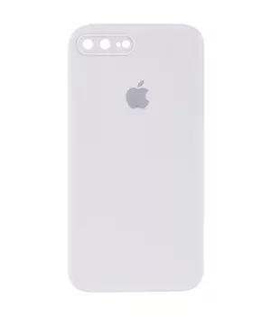 Чехол Silicone Case Square Full Camera Protective (AA) для Apple iPhone 7 plus / 8 plus (5.5") Белый / White