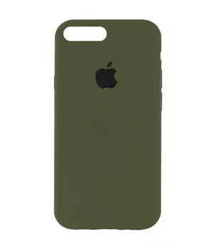 Чехол Silicone Case Full Protective (AA) для Apple iPhone 7 plus / 8 plus (5.5") Зеленый / Dark Olive