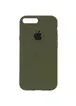 Чехол Silicone Case Full Protective (AA) для Apple iPhone 7 plus / 8 plus (5.5") Зеленый / Dark Olive