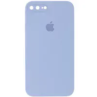 Чохол Silicone Case Square Full Camera Protective (AA) для Apple iPhone 7 plus / 8 plus (5.5 ") Блакитний / Mist blue