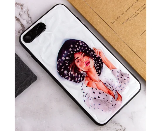 TPU+PC чохол Prisma Ladies для Apple iPhone 7 plus / 8 plus (5.5") Girl in a hat