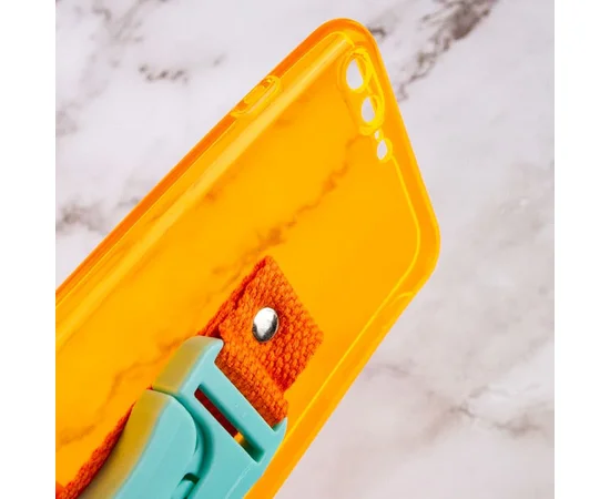 Чехол Handfree с цветным ремешком для Apple iPhone 7 plus / 8 plus (5.5") Оранжевый