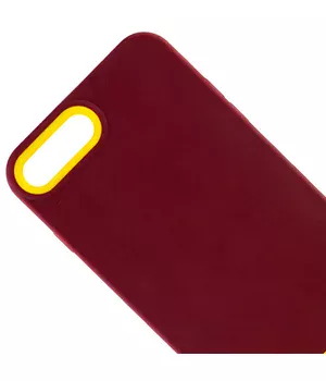 Чохол TPU+PC Bichromatic для Apple iPhone 7 plus / 8 plus (5.5") Brown burgundy / Yellow