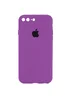 Чехол Silicone Case Square Full Camera Protective (AA) для Apple iPhone 7 plus / 8 plus (5.5") Фиолетовый / Grape