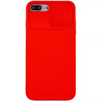 Чохол Camshield Square TPU зі шторкою для камери для Apple iPhone 7 plus / 8 plus (5.5 ") Червоний