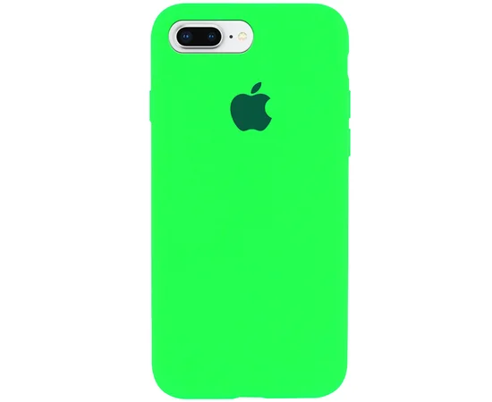 Чехол Silicone Case Full Protective (AA) для Apple iPhone 7 plus / 8 plus (5.5") Зеленый / Neon green