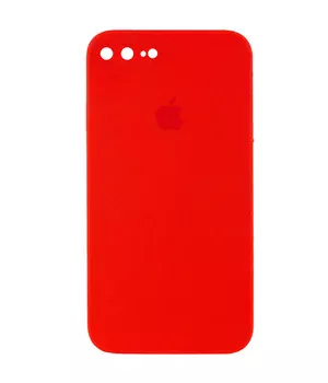 Чехол Silicone Case Square Full Camera Protective (AA) для Apple iPhone 7 plus / 8 plus (5.5") Красный / Red