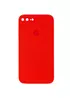 Чехол Silicone Case Square Full Camera Protective (AA) для Apple iPhone 7 plus / 8 plus (5.5") Красный / Red