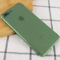 Матовий напівпрозорий TPU чохол із захистом камери для Apple iPhone 7 plus / 8 plus (5.5 ") Зелений / Green