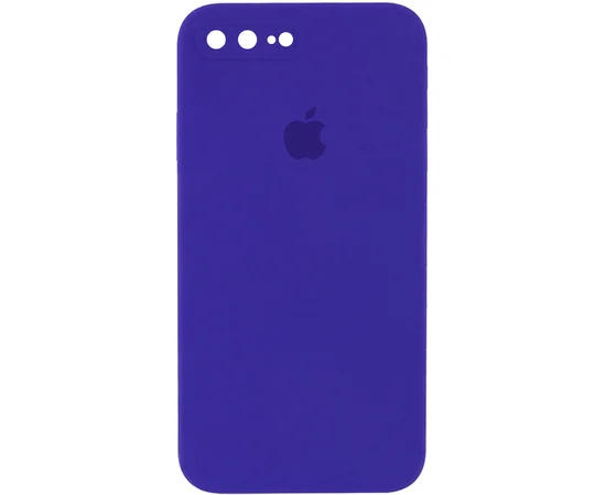 Чохол Silicone Case Square Full Camera Protective (AA) для Apple iPhone 7 plus / 8 plus (5.5 ") Фіолетовий / Ultra Violet