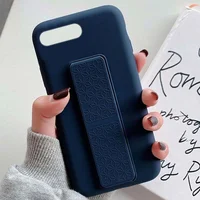 Чохол Silicone Case Hand Holder для Apple iPhone 7 plus / 8 plus (5.5 ") Темно-синій / Midnight blue