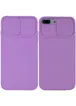 Чохол Camshield Square TPU зі шторкою для камери для Apple iPhone 7 plus / 8 plus (5.5 ") Бузковий