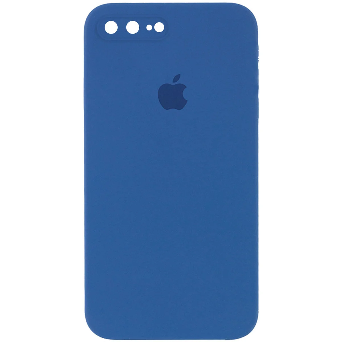 Чохол Silicone Case Square Full Camera Protective (AA) для Apple iPhone 7 plus / 8 plus (5.5 ") Синій / Navy blue
