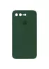 Чехол Silicone Case Square Full Camera Protective (AA) для Apple iPhone 7 plus / 8 plus (5.5") Зеленый / Cyprus Green