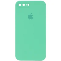 Чехол Silicone Case Square Full Camera Protective (AA) для Apple iPhone 7 plus / 8 plus (5.5") Зеленый / Spearmint
