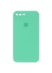 Чохол Silicone Case Square Full Camera Protective (AA) для Apple iPhone 7 plus / 8 plus (5.5 ") Зелений / Spearmint