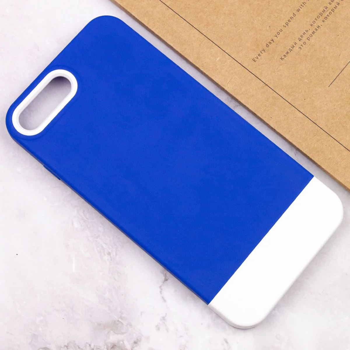 Чохол TPU+PC Bichromatic для Apple iPhone 7 plus / 8 plus (5.5") Navy Blue / White