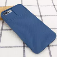 Чехол Camshield Square TPU со шторкой для камеры для Apple iPhone 7 plus / 8 plus (5.5") Синий