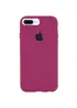 Чехол Silicone case (A) (с закрытым низом) для Apple iPhone 7 plus / 8 plus (5.5") Бордовый / Maroon