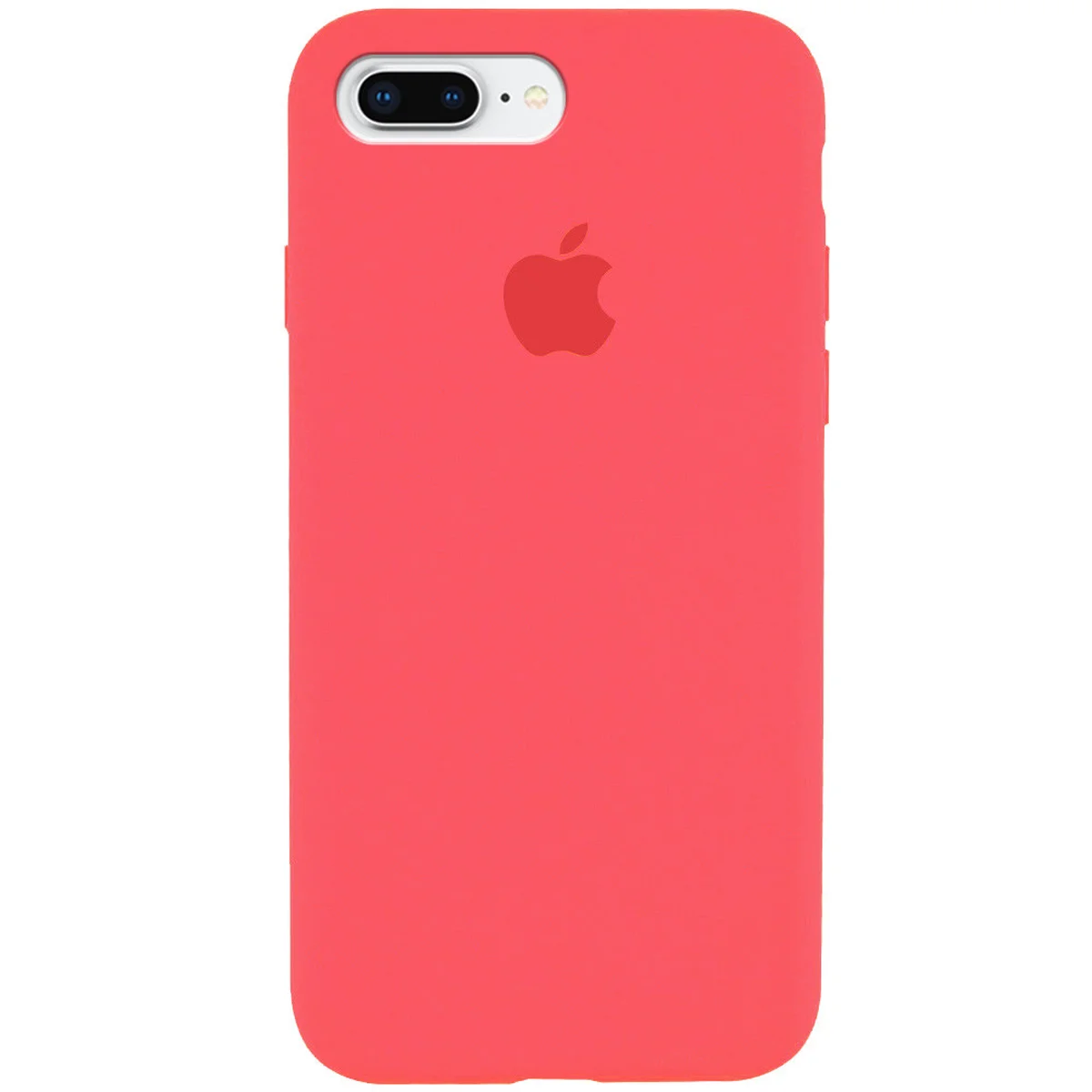 Чехол Silicone Case Full Protective (AA) для Apple iPhone 7 plus / 8 plus (5.5") Арбузный / Watermelon red