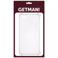 TPU чехол GETMAN Ease logo усиленные углы для Apple iPhone 7 plus / 8 plus (5.5") Прозрачный / Transparent