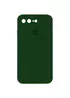 Чехол Silicone Case Square Full Camera Protective (AA) для Apple iPhone 7 plus / 8 plus (5.5") Зеленый / Army green