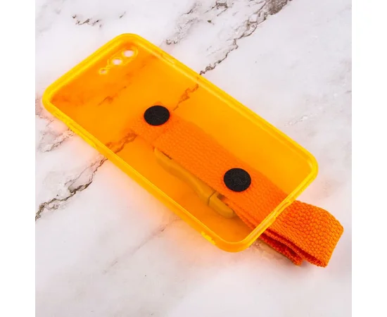 Чехол Handfree с цветным ремешком для Apple iPhone 7 plus / 8 plus (5.5") Оранжевый