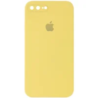 Чехол Silicone Case Square Full Camera Protective (AA) для Apple iPhone 7 plus / 8 plus (5.5") Желтый / Canary Yellow