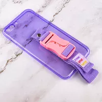 Чохол Handfree з кольоровим ремінцем для Apple iPhone 7 plus/8 plus (5.5") Фіолетовий