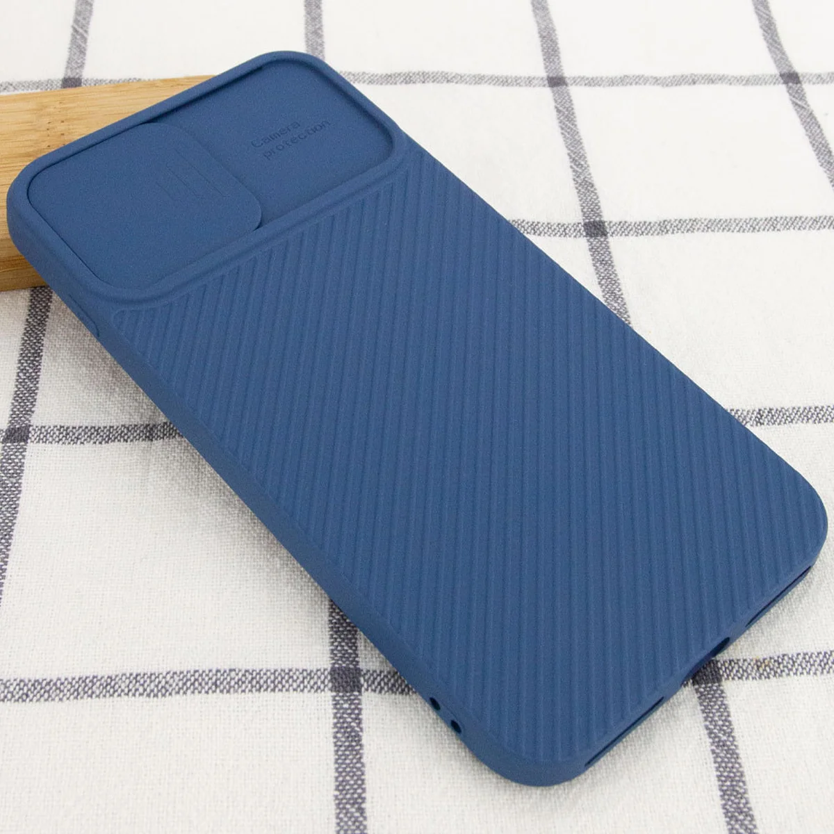 Чехол Camshield Square TPU со шторкой для камеры для Apple iPhone 7 plus / 8 plus (5.5") Синий