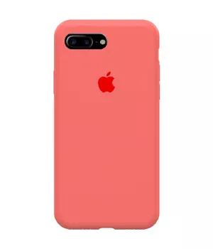 Чехол Silicone case (A) (с закрытым низом) для Apple iPhone 7 plus / 8 plus (5.5") Розовый  / Barbie pink