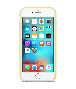 Чехол Silicone Case Full Protective (AA) для Apple iPhone 7 plus / 8 plus (5.5") Желтый / Mellow Yellow