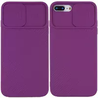Чохол Camshield Square TPU зі шторкою для камери для Apple iPhone 7 plus / 8 plus (5.5 ") Фіолетовий