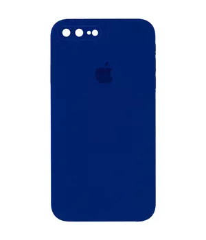 Чохол Silicone Case Square Full Camera Protective (AA) для Apple iPhone 7 plus / 8 plus (5.5") Синій / Deep navy
