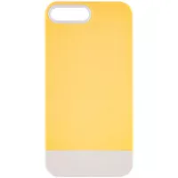Чехол TPU+PC Bichromatic для Apple iPhone 7 plus / 8 plus (5.5") Creamy-yellow / White