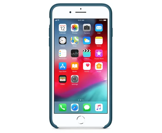 Чехол Silicone Case (AA) для Apple iPhone 7 plus / 8 plus (5.5") Синий / Cosmos Blue