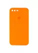Чохол Silicone Case Square Full Camera Protective (AA) для Apple iPhone 7 plus / 8 plus (5.5 ") Помаранчевий / Bright Orange