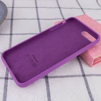 Чохол Silicone case (A) (з закритим низом) для Apple iPhone 7 plus / 8 plus (5.5 ") Фіолетовий / Grape