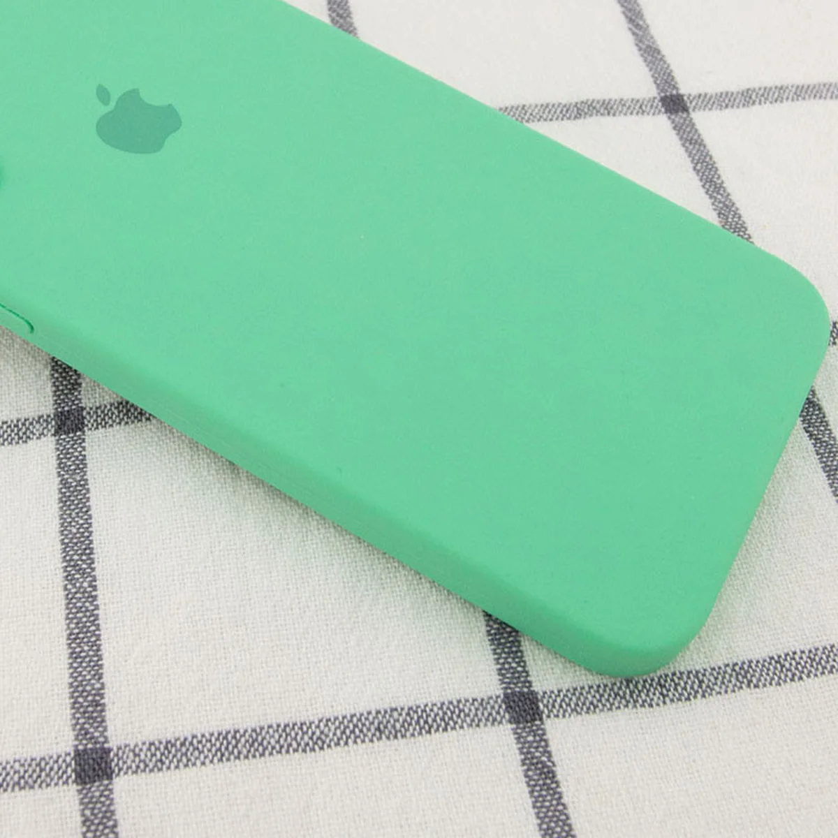 Чехол Silicone Case Square Full Camera Protective (AA) для Apple iPhone 7 plus / 8 plus (5.5") Зеленый / Spearmint