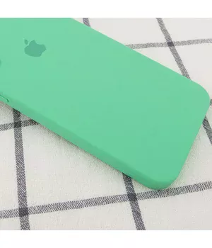 Чехол Silicone Case Square Full Camera Protective (AA) для Apple iPhone 7 plus / 8 plus (5.5") Зеленый / Spearmint