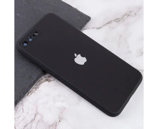 TPU + Glass чохол Matte Candy Full camera для Apple iPhone 7 plus / 8 plus (5.5 ") Чорний
