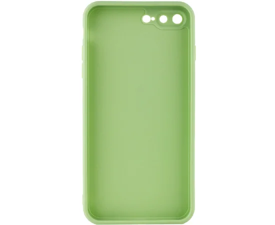 Силиконовый чехол Candy Full Camera для Apple iPhone 7 plus / 8 plus (5.5") Фисташковый