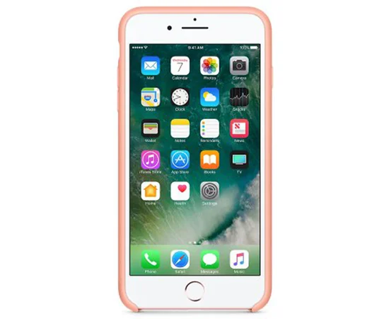 Чехол Silicone case (AAA) для Apple iPhone 7 plus / 8 plus (5.5") Розовый / Flamingo