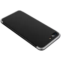 Пластикова накладка GKK LikGus 360 градусів (opp) для Apple iPhone 7 plus / 8 plus (5.5") Чорний / Срібний